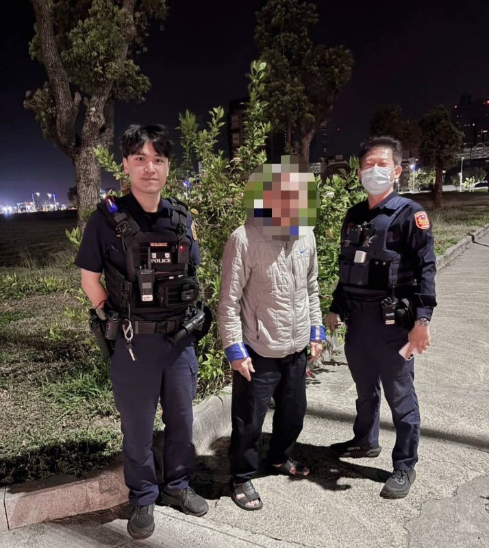 清晨迷途三小時　前鎮警接力守護助七旬翁返家